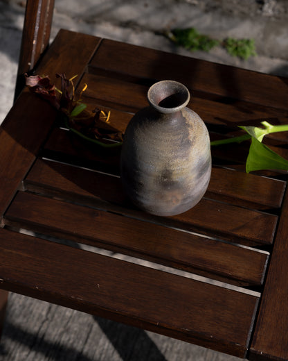 SHOWA ERA - Ceramic Vase 昭和時期 備前焼 德利型 挽插し 花器