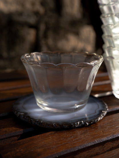 レトロなガラスのゼリーカップ