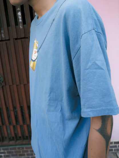 Early 2000s "HANES" Miller High Life Beer Fishing Tee