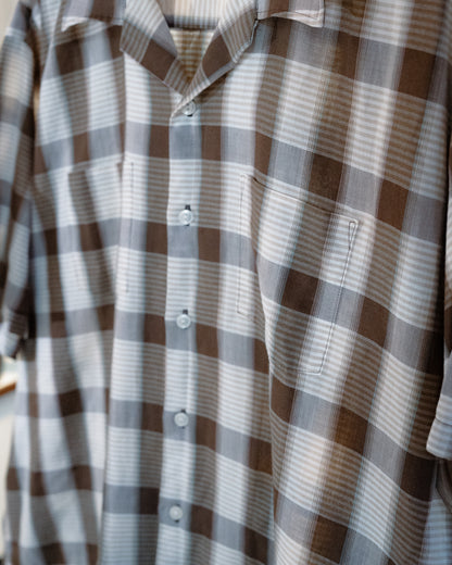 1960-70s “SOVEREIGN” Permanent Press Button-Up Short Sleeve Shirt