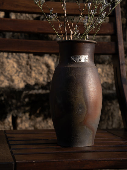 SHOWA ERA - Ceramic Vase 昭和時期 備前焼 桃辮堂 桃山窯 陶瓷花器