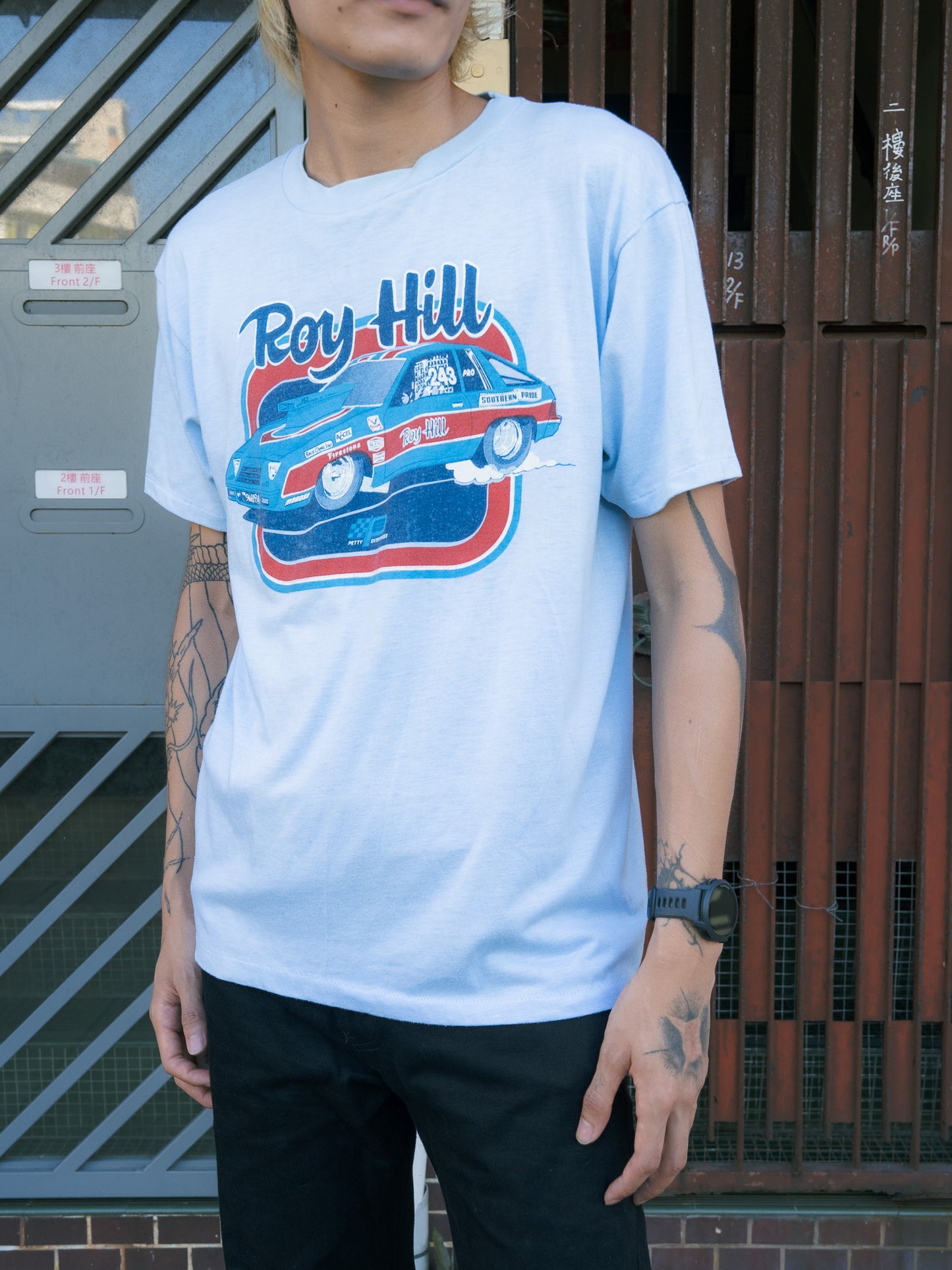 1980s "HANES" Roy Hill Racing Graphic Tee