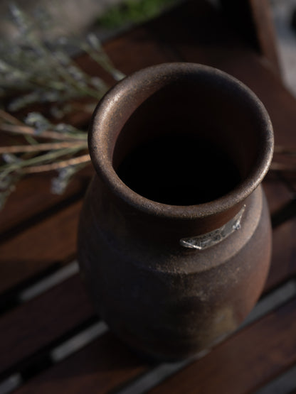 SHOWA ERA - Ceramic Vase 昭和時期 備前焼 桃辮堂 桃山窯 陶瓷花器