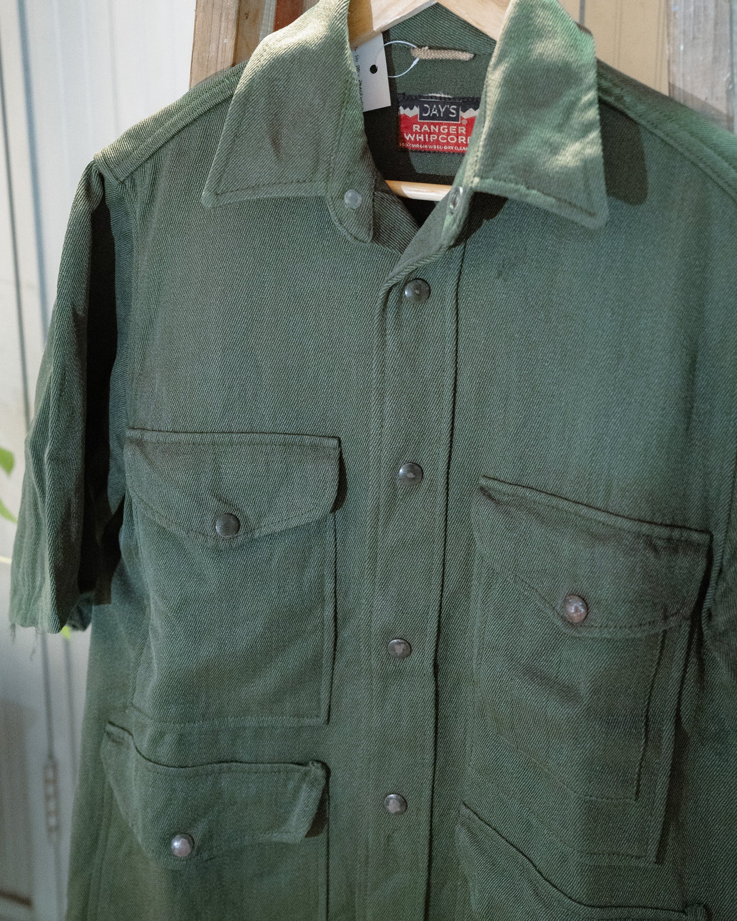 1950s DAY'S Ranger Whipcord Wool Cropped Sleeve Cruiser Jacket
