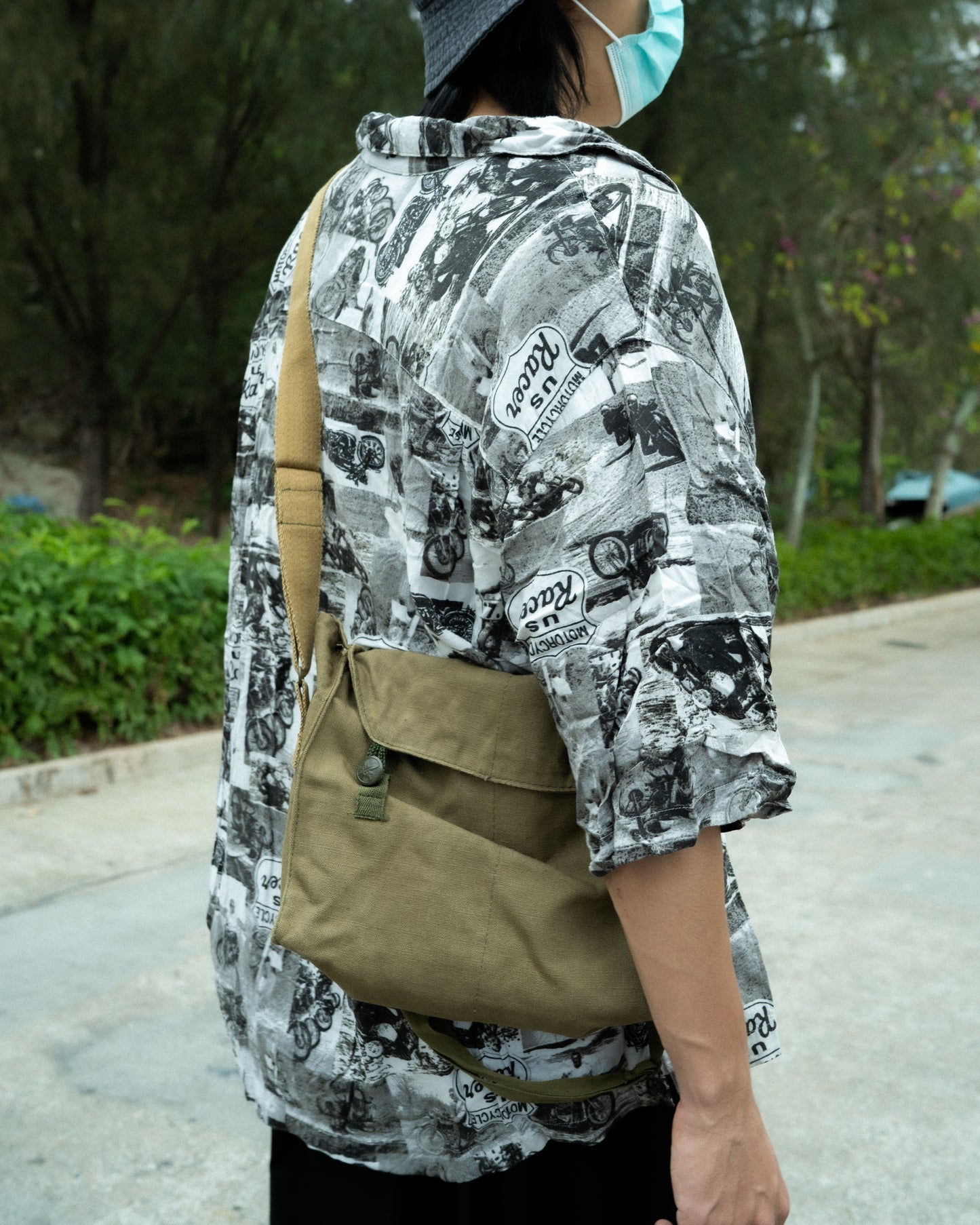 "PURITAN" Motorcycle Print Shirt
