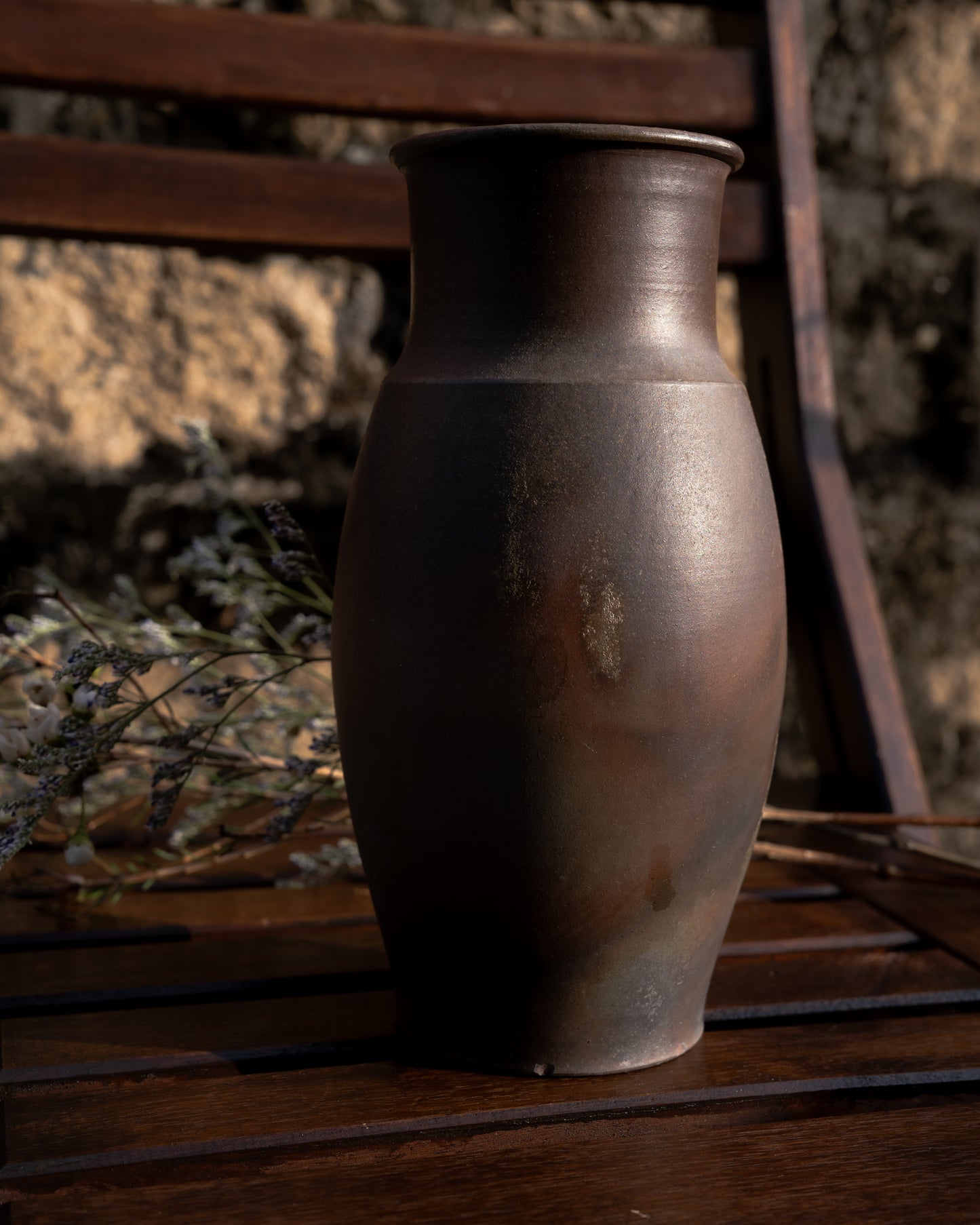 SHOWA ERA - Vase 昭和時期 備前焼 桃蹊堂 桃山窯 陶瓷花器