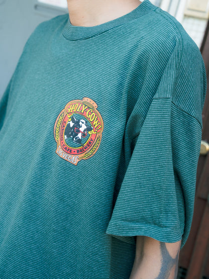 1990s "TENNESSEE RIVER GOLD" Holy Cow Las Vegas Striped Tee
