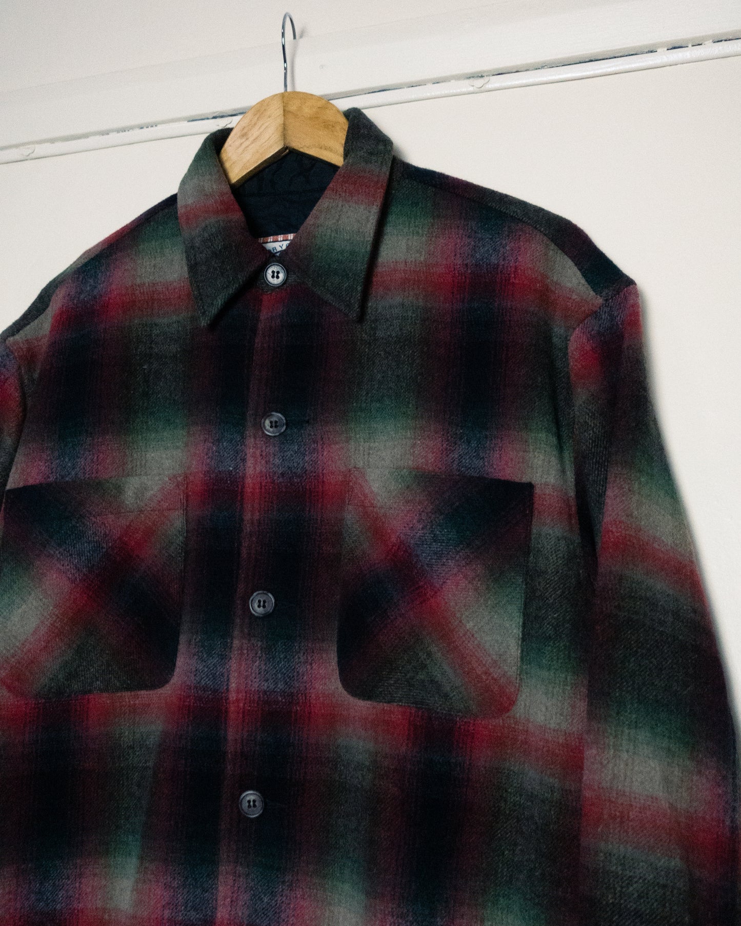 "VISION" Wool Shirt Jacket