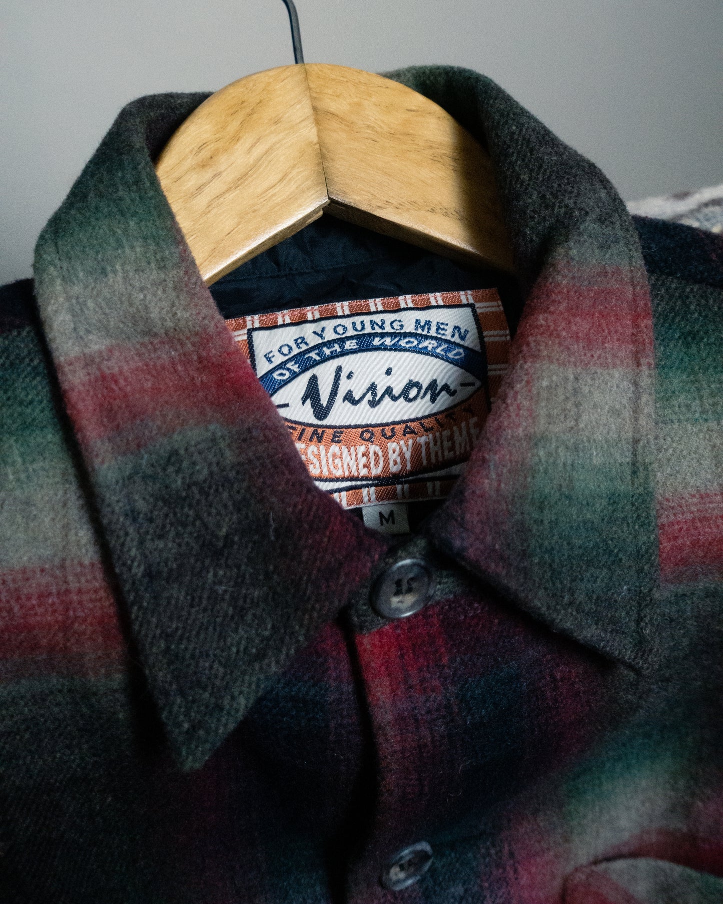 "VISION" Wool Shirt Jacket