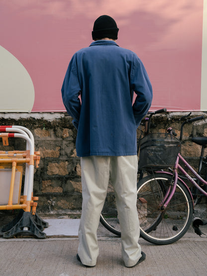 1960年代のフランス製ダブルブレストコットンワークジャケット