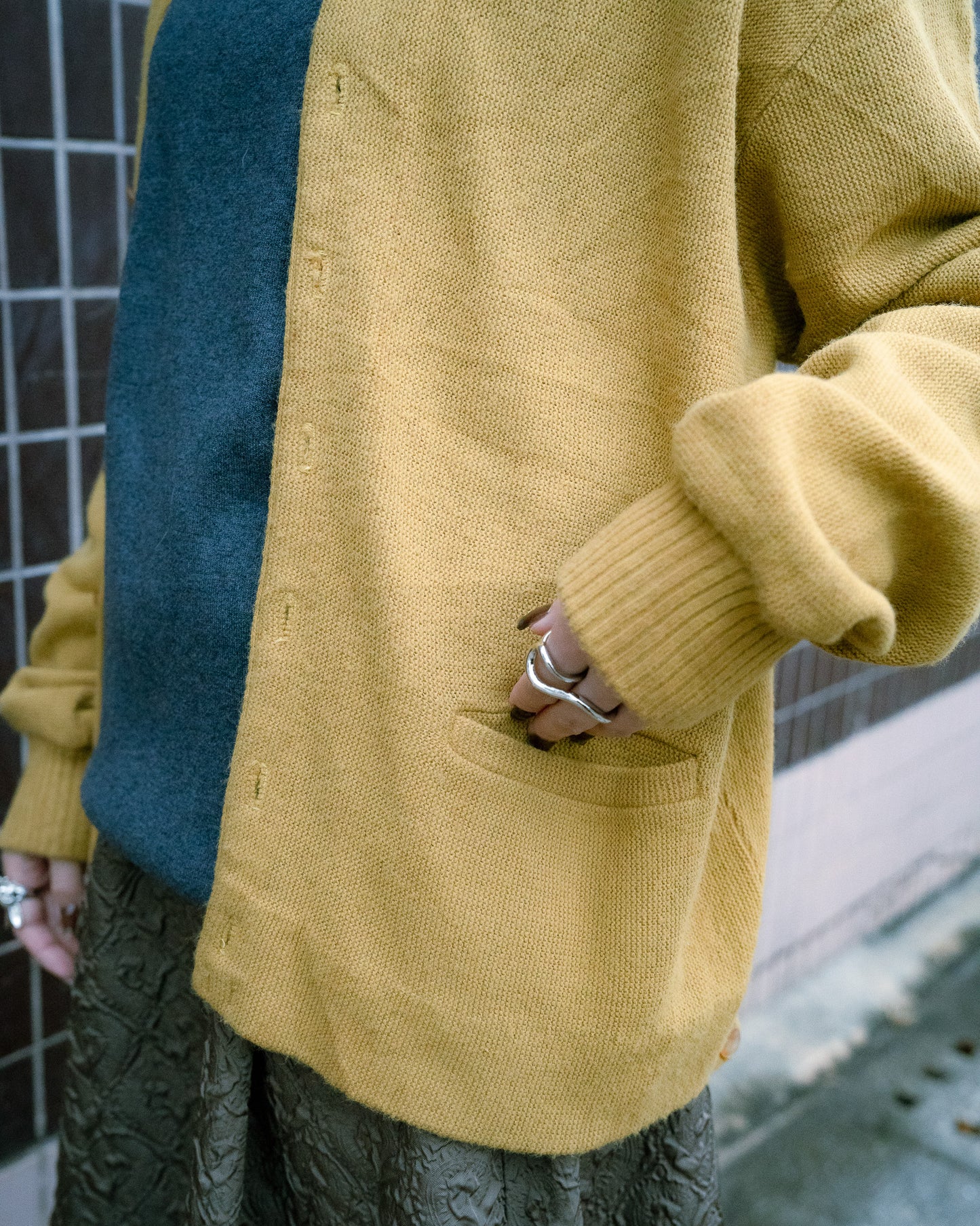 1960-70s Acrylic Button Up Knit Cardigan