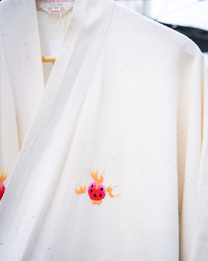 1970s Chinese "GOLDEN DRAGON" Dragon Embroidered Robe