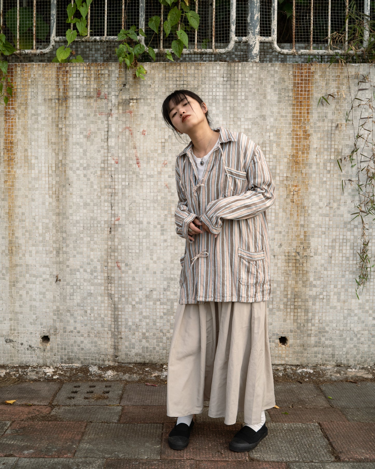 1950-60's Bulgarian Military Pajama Shirt