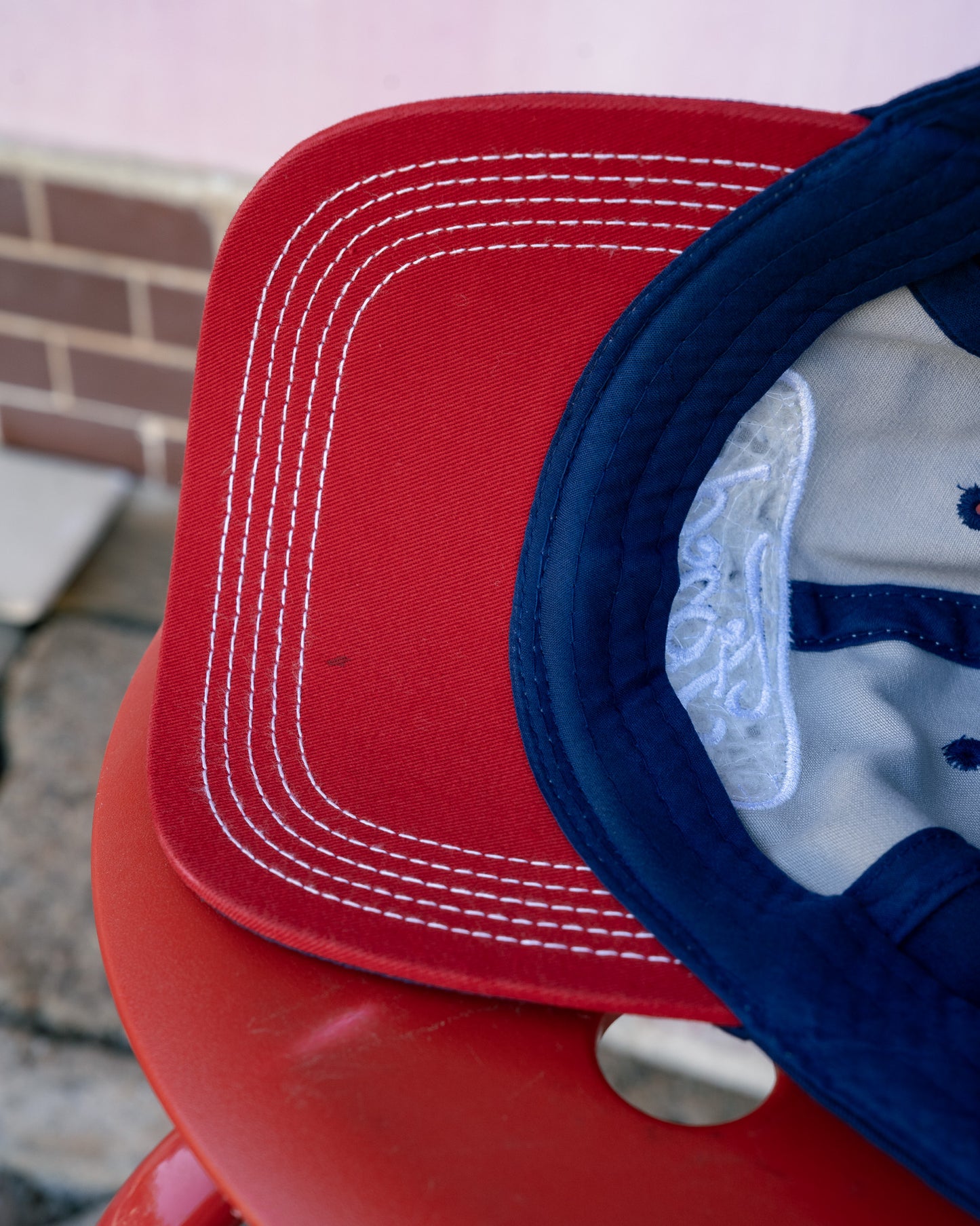 2000s "FORD" Destructed Double Layer Cap