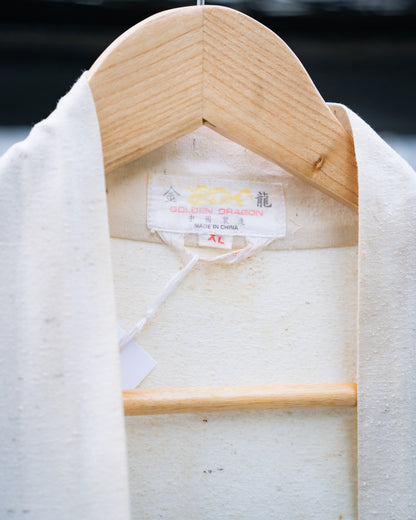 1970s Chinese "GOLDEN DRAGON" Dragon Embroidered Robe