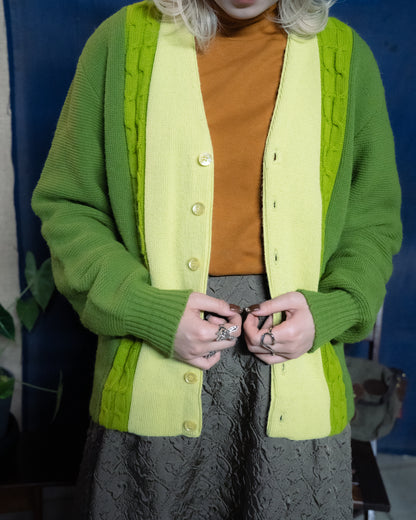 1960-70s Knit Button Up Cardigan