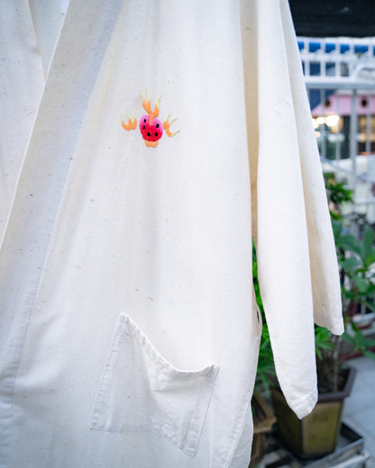 1970s Chinese "GOLDEN DRAGON" Dragon Embroidered Robe