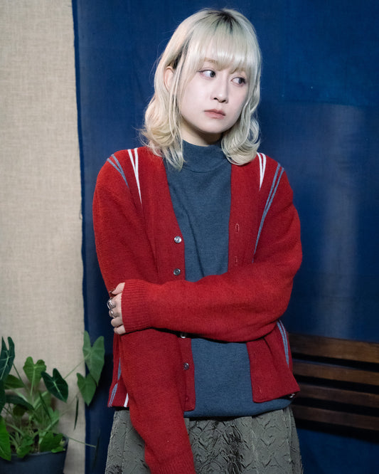 1960-70s Acrylic Button Up Knit Cardigan