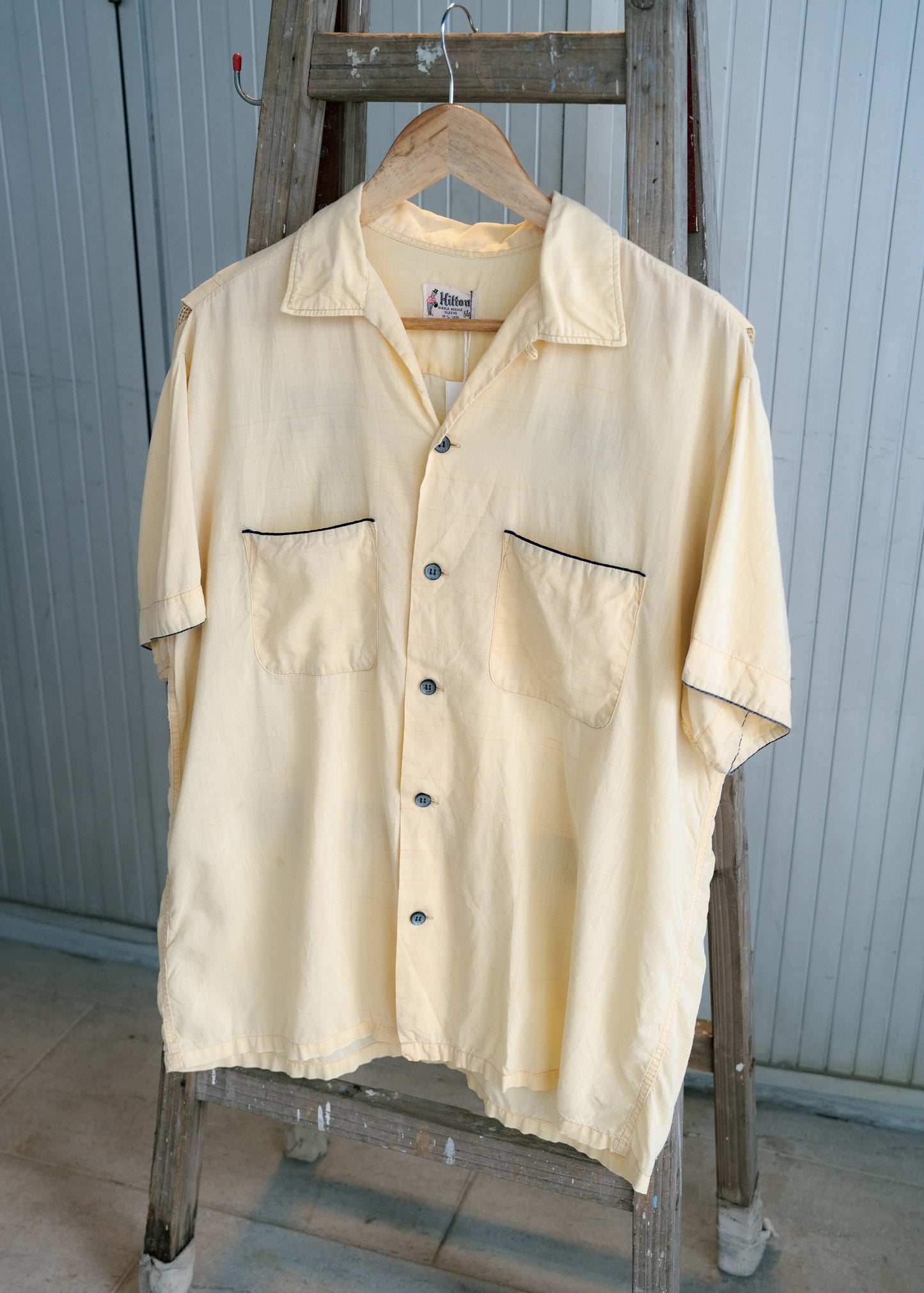 1950s "HILTON" Bowling Shirt