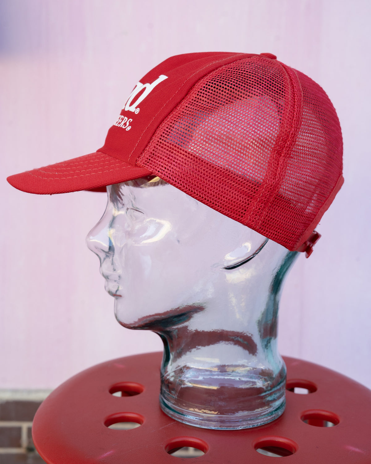 Gorra de malla "STYLEMASTER" BUD King Of Beers de los años 80-90