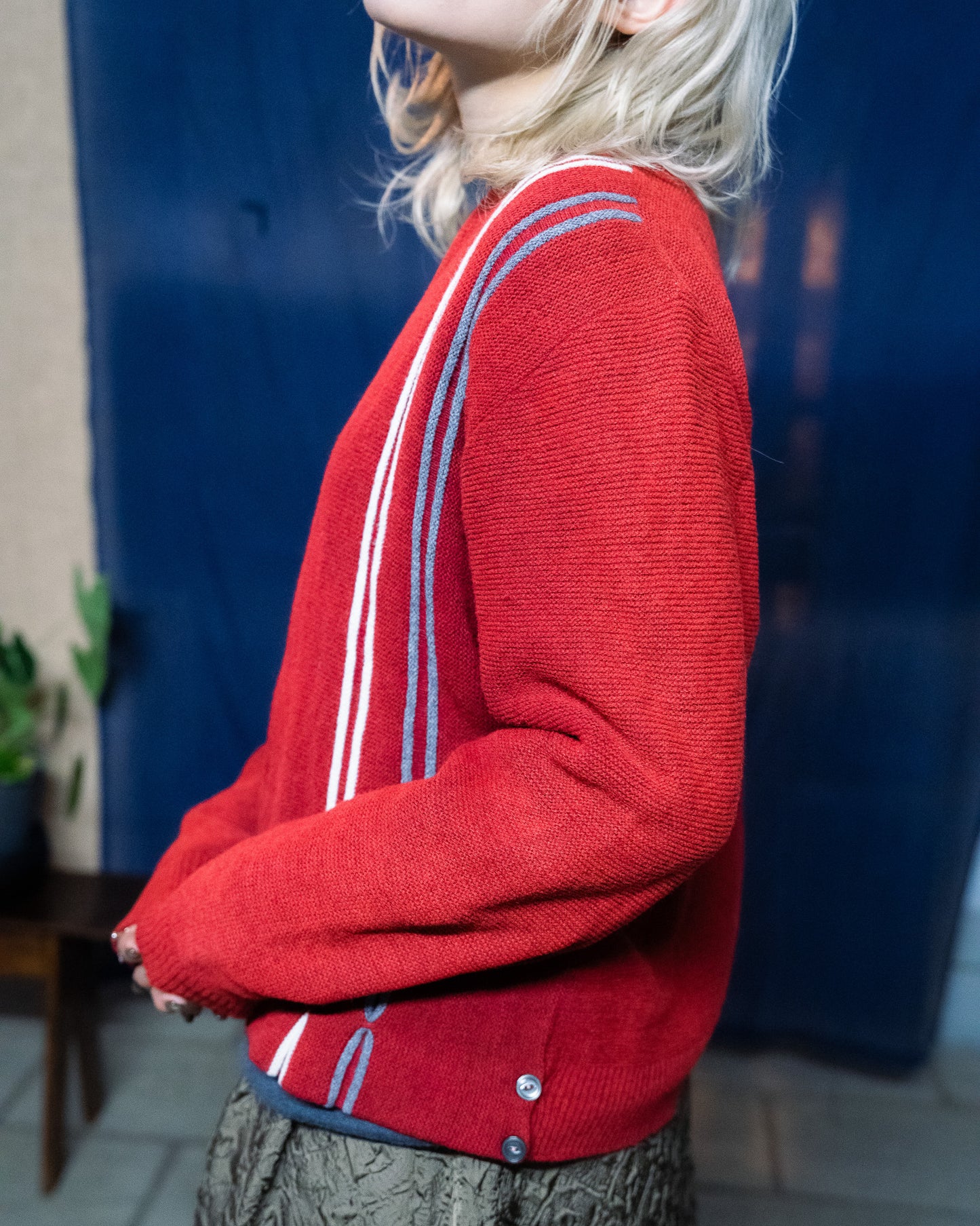1960-70s Acrylic Button Up Knit Cardigan