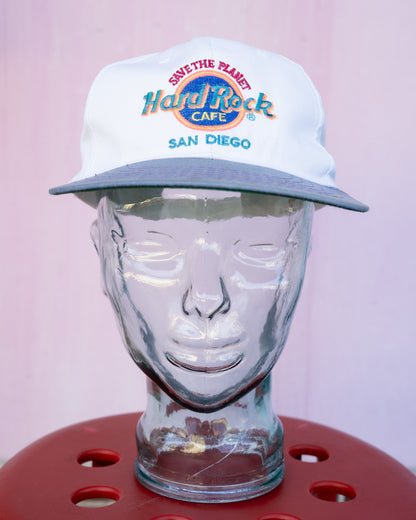 Late 1990s "HARD ROCK CAFE" Save The Planet San Diego 6-Panel Cap