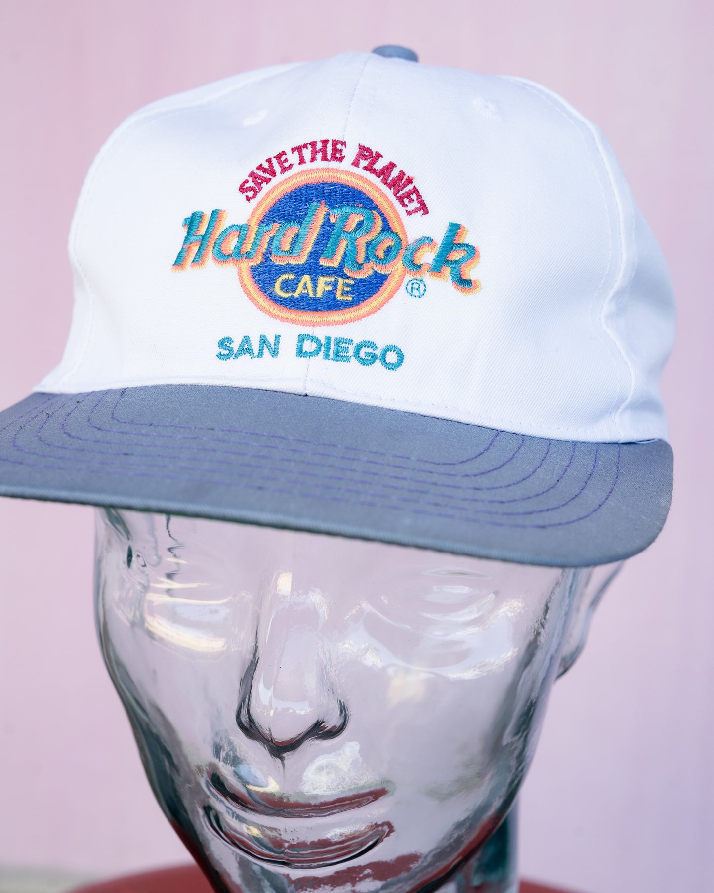 Late 1990s "HARD ROCK CAFE" Save The Planet San Diego 6-Panel Cap
