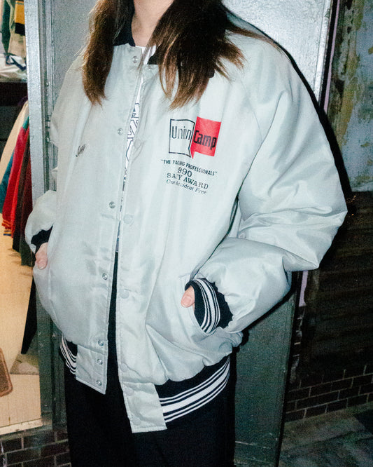 1990s "ART-FLO" UNION CAMP' Satin Jacket