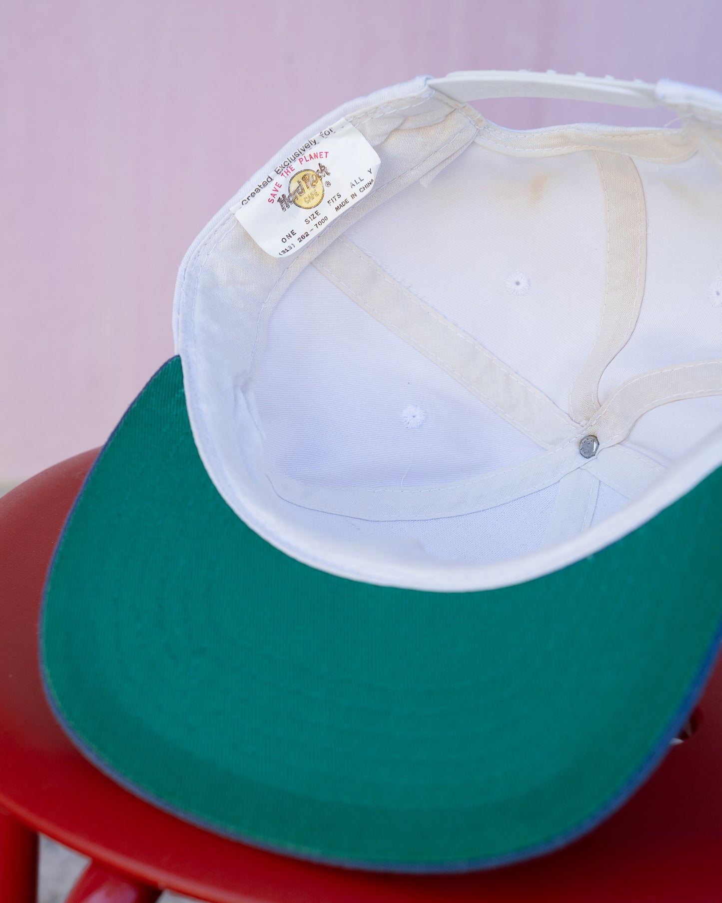 Late 1990s "HARD ROCK CAFE" Save The Planet San Diego 6-Panel Cap
