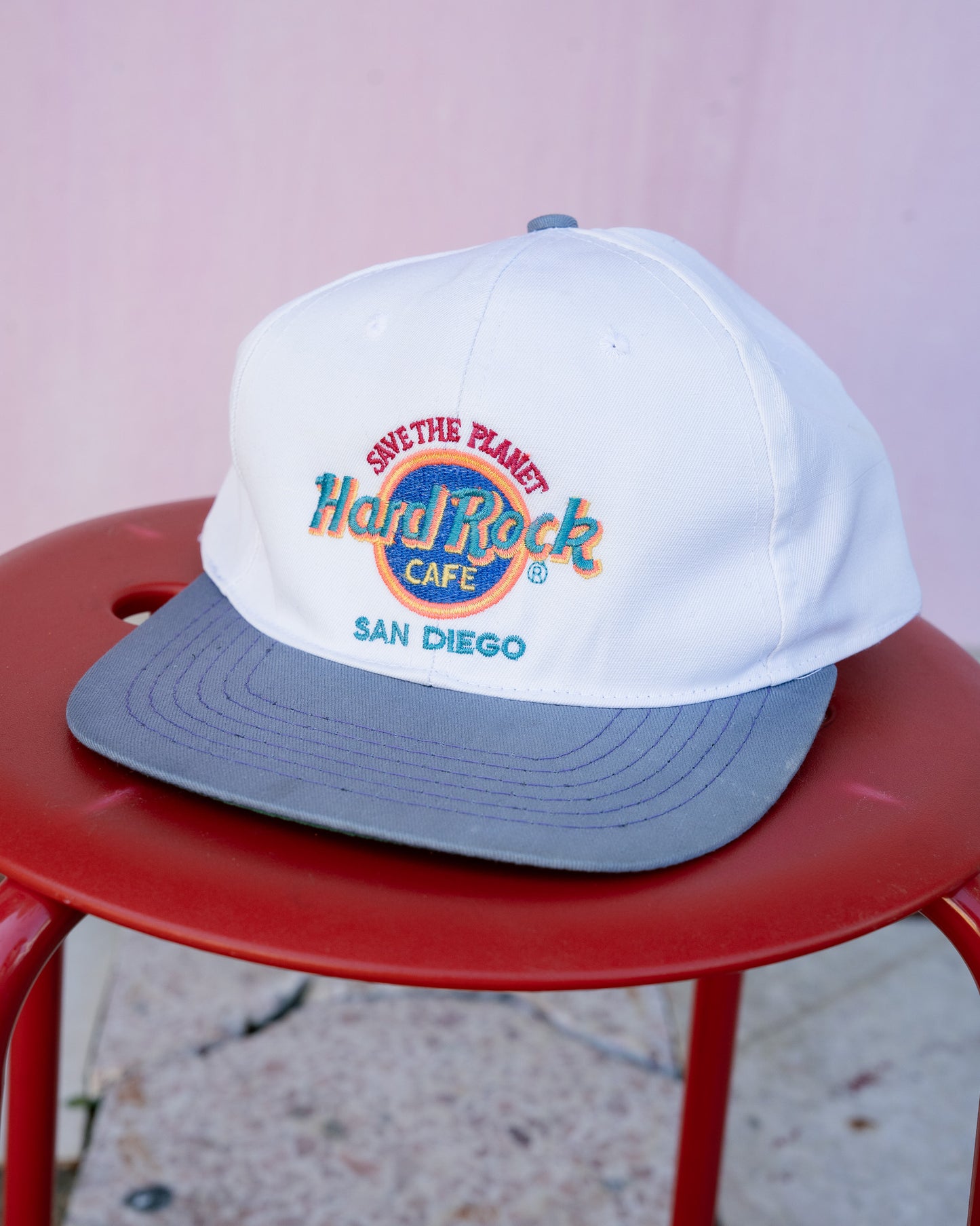 Late 1990s "HARD ROCK CAFE" Save The Planet San Diego 6-Panel Cap