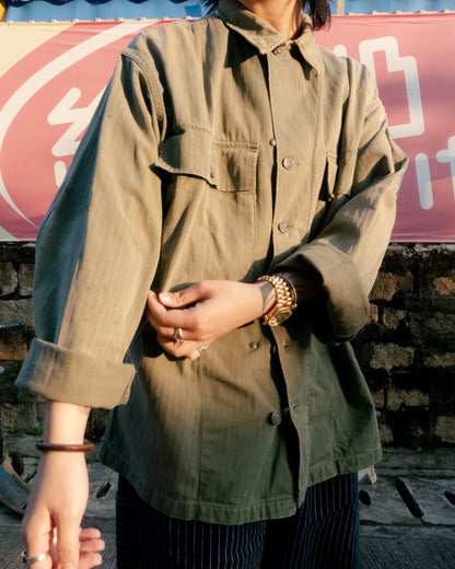 1940s U.S. Army M-43 HBT Fatigue Shirt