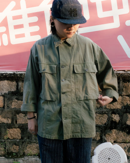 1940s U.S. Army M-43 HBT Fatigue Shirt