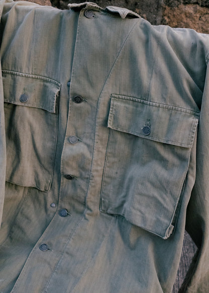 1940s U.S. Army M-43 HBT Fatigue Shirt