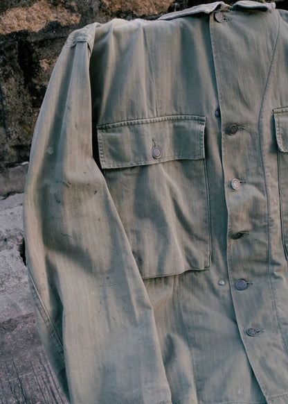1940s U.S. Army M-43 HBT Fatigue Shirt