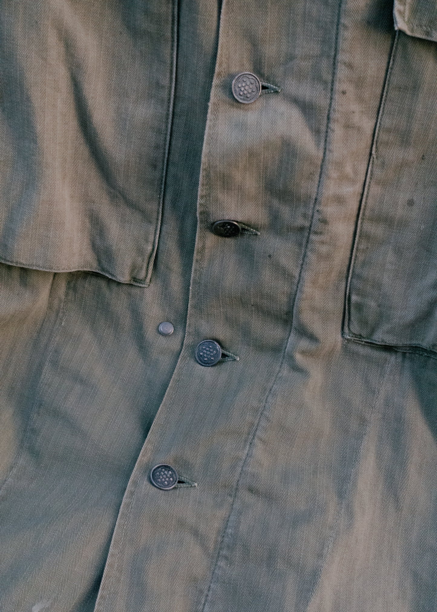 1940s U.S. Army M-43 HBT Fatigue Shirt