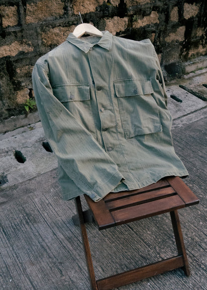 1940s U.S. Army M-43 HBT Fatigue Shirt