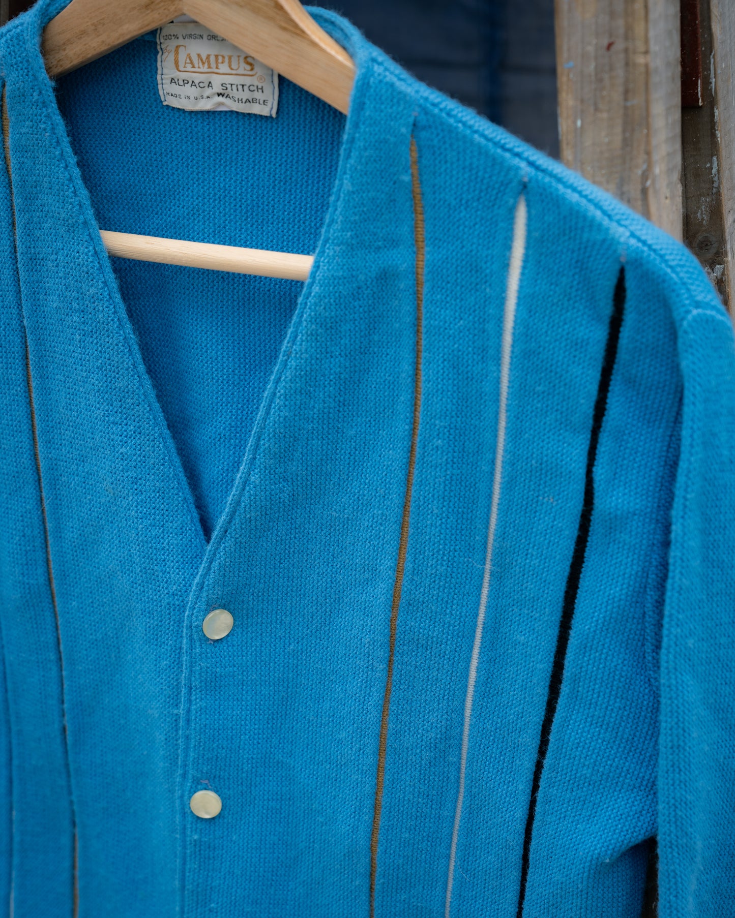 1960s "CAMPUS" Alpaca Stitch Knit Cardigan