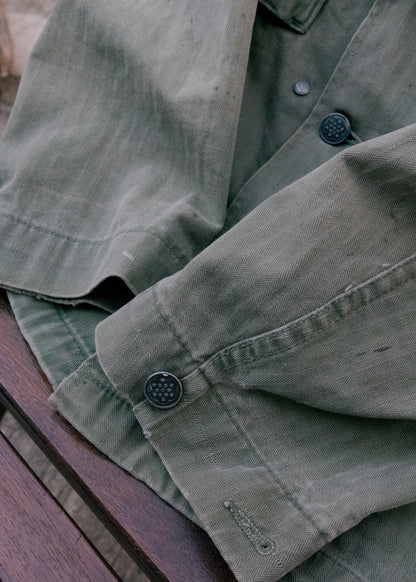 1940s U.S. Army M-43 HBT Fatigue Shirt