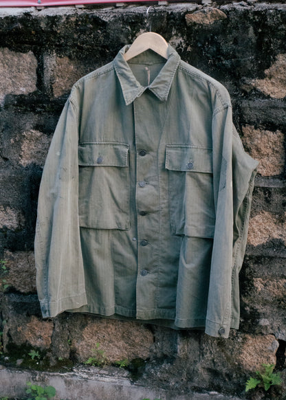 1940s U.S. Army M-43 HBT Fatigue Shirt