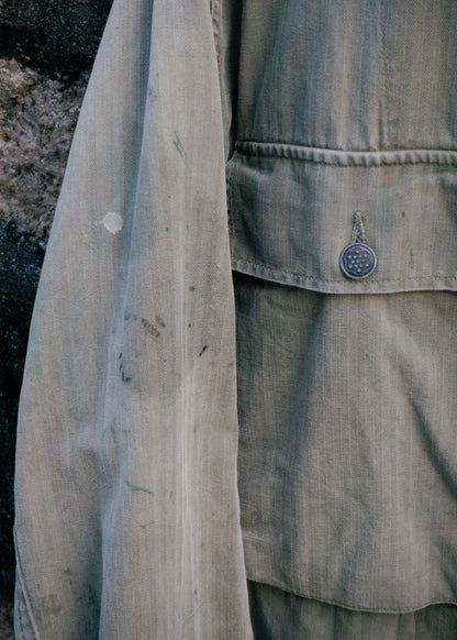 1940s U.S. Army M-43 HBT Fatigue Shirt