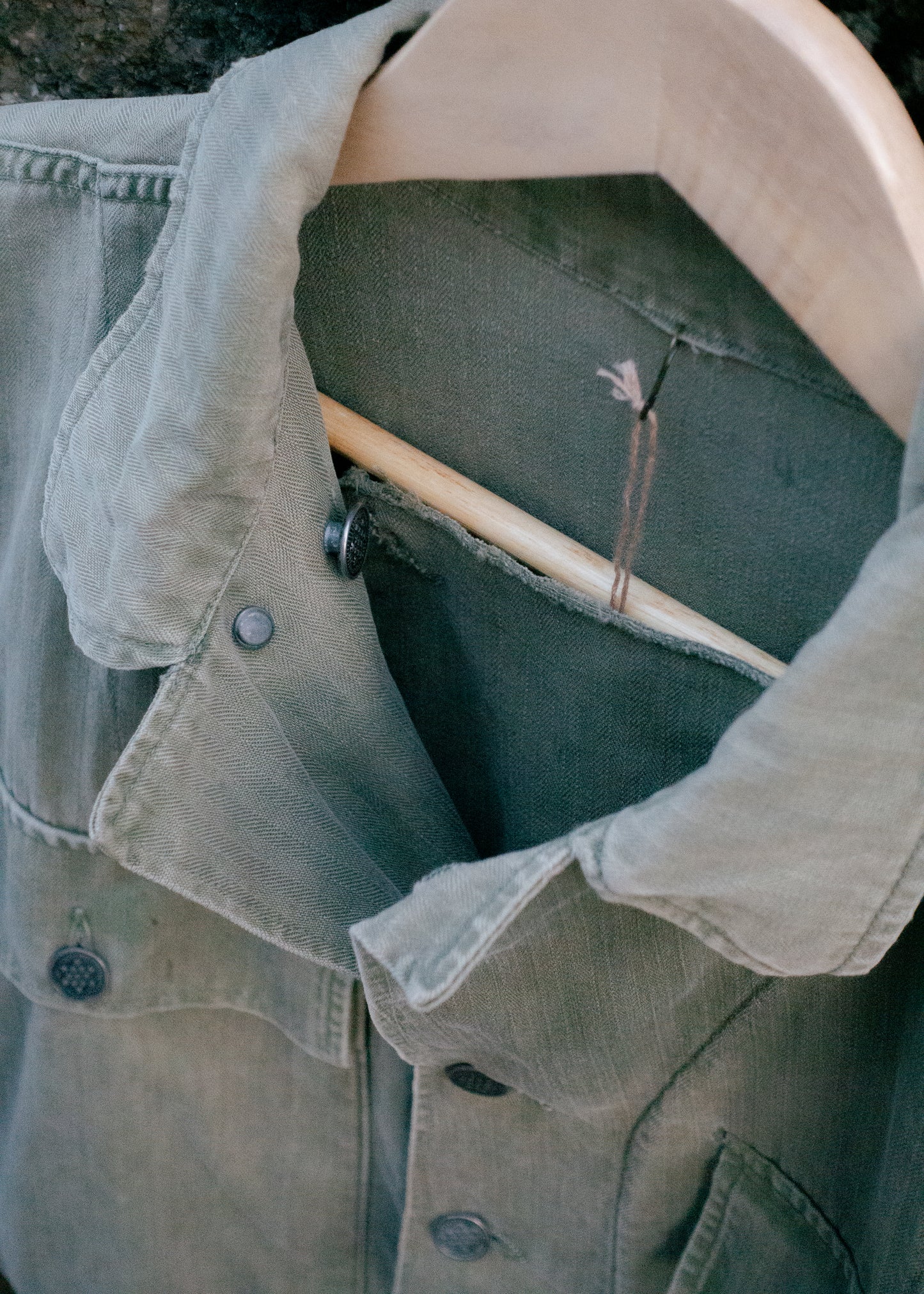 1940s U.S. Army M-43 HBT Fatigue Shirt