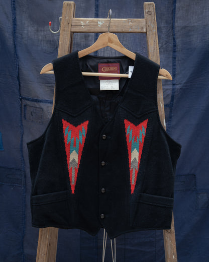1980s "PIONEER WEAR GOLDEN COLLECTION" Chimayo Vest