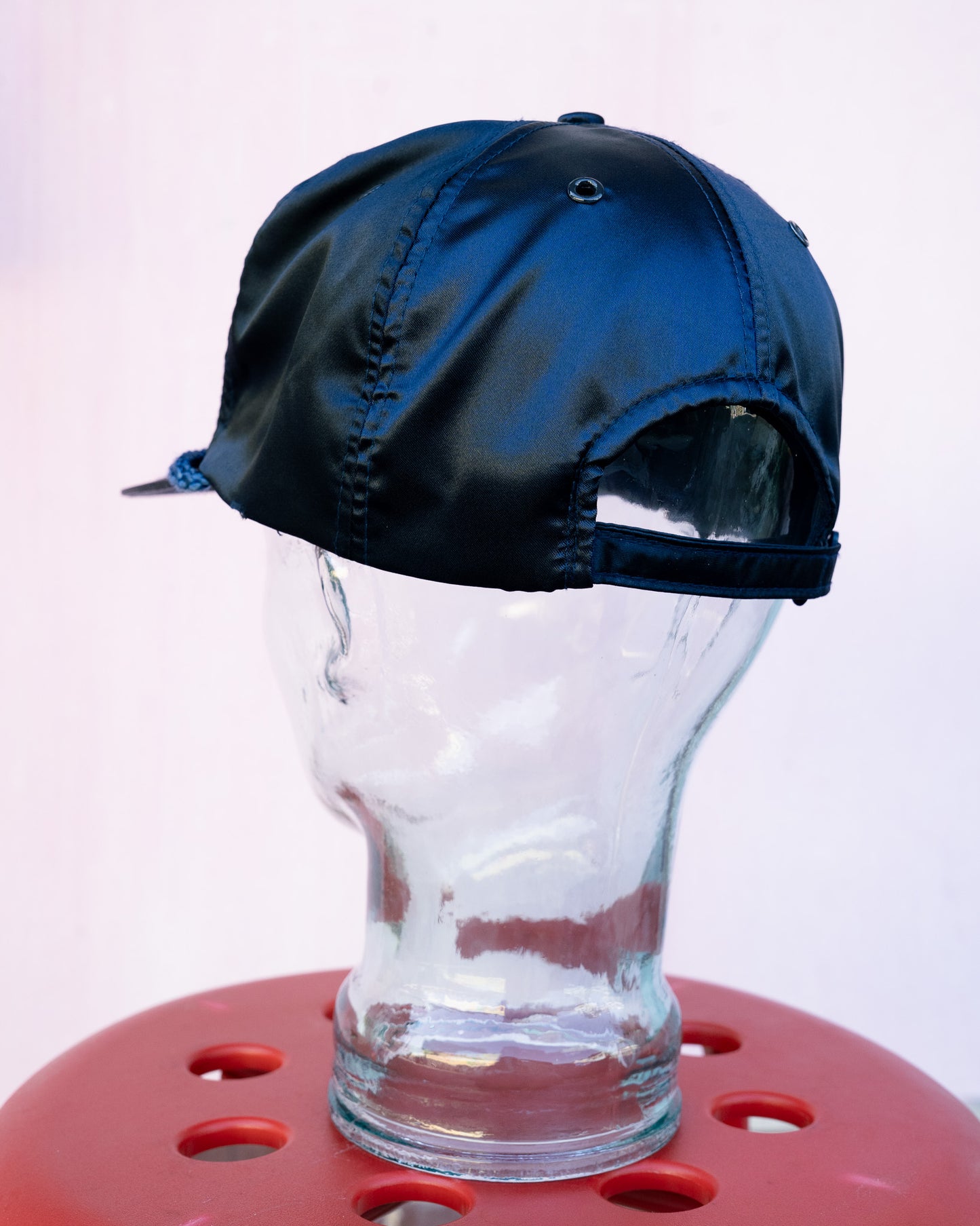 Late 1980s "NISSIN" FORT BRAGG Rope Satin Zipback Cap