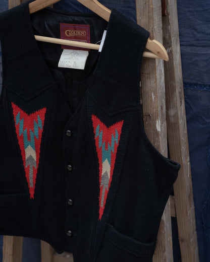 1980s "PIONEER WEAR GOLDEN COLLECTION" Chimayo Vest