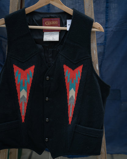 1980s "PIONEER WEAR GOLDEN COLLECTION" Chimayo Vest