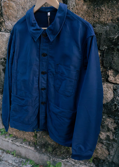 1960s French "Adolphe Lafont" Indigo Moleskin Jacket