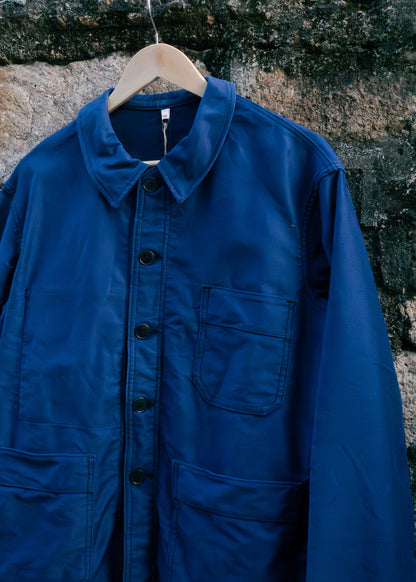 1960s French "Adolphe Lafont" Indigo Moleskin Jacket