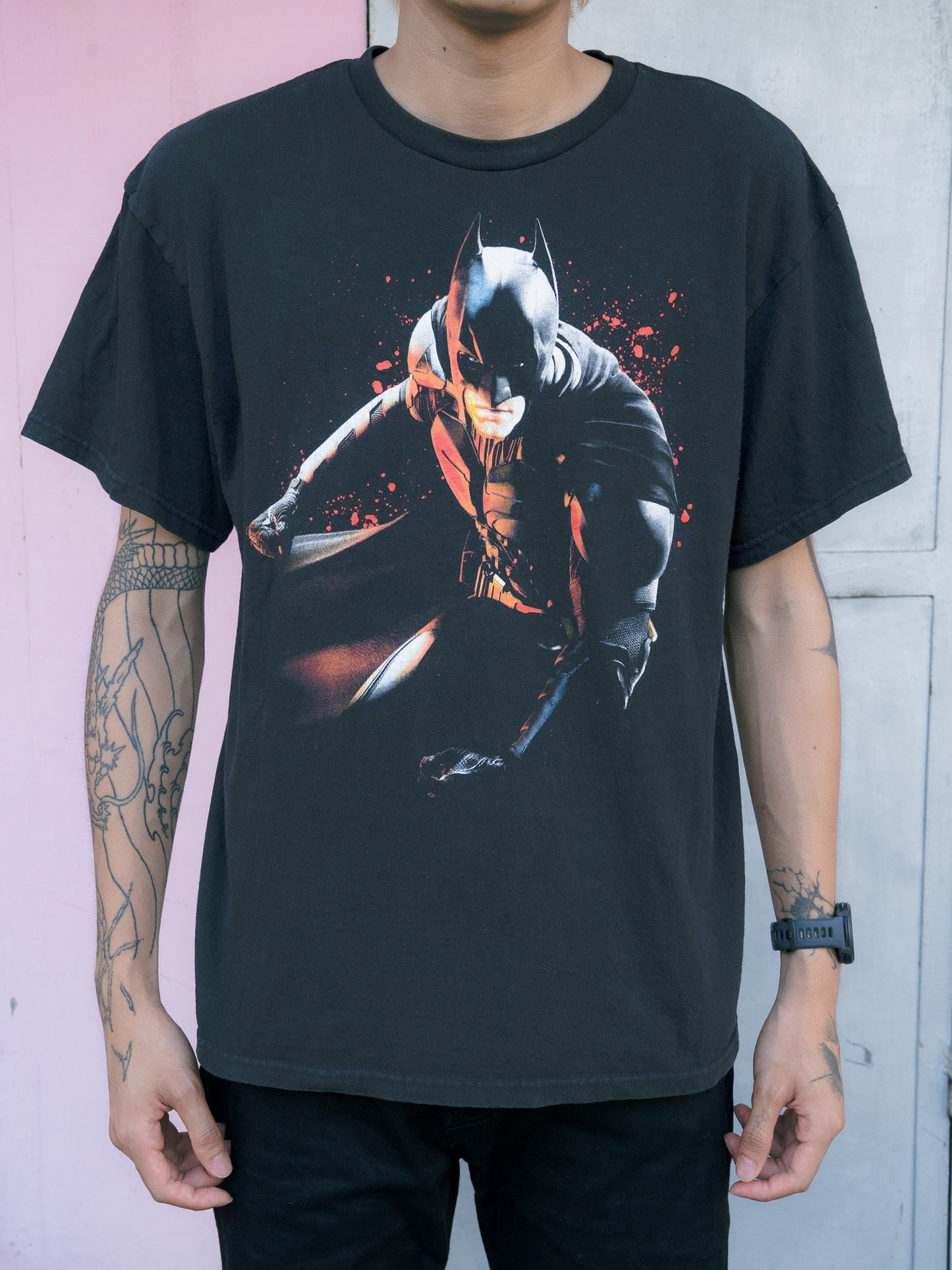 2012 "DELTA APPAREL" DC Comics Batman The Dark Knight Rises Movie Tee