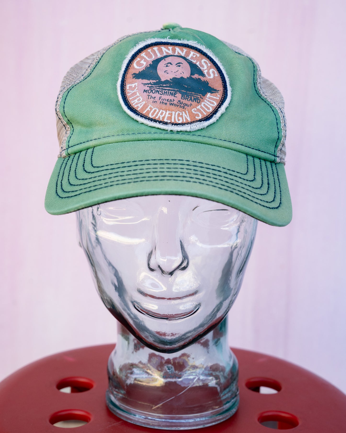 Late 2000s "BIOWORLD MERCHANDISING" GUINNESS Retro Faded Mesh Back Cap