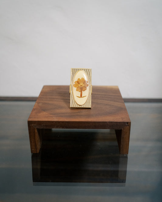 Lipstick Holder With Mirror Side 押花唇膏夾 連鏡